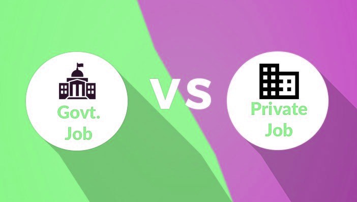 Private Job vs Government Job in India